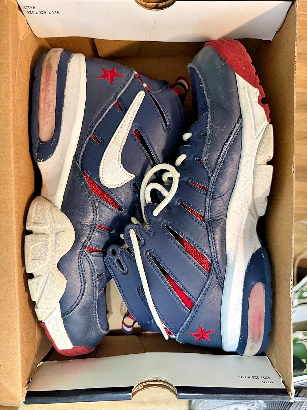 Nike Air Max Shake Evolve Men's Blue & Red Sneakers